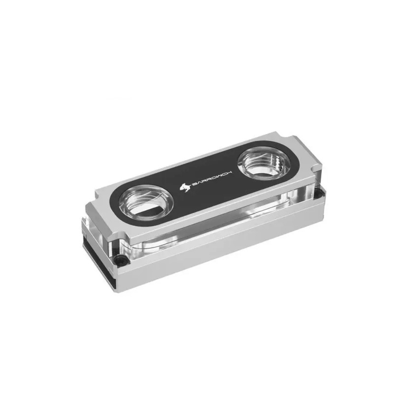 Barrowch M2 Hard Disk Water Block Acrylic Edition - Silver - خزان مياه